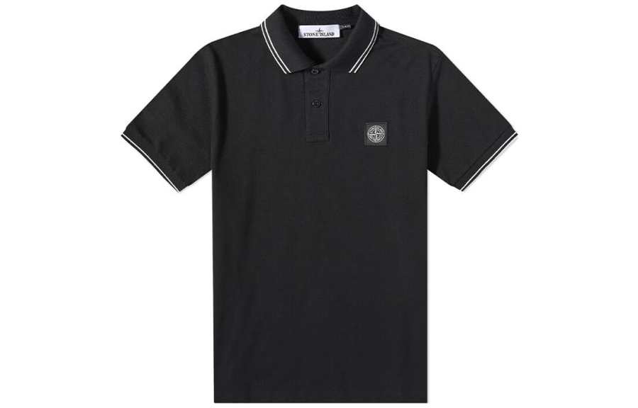 STONE ISLAND Polo Shirt Men's Black