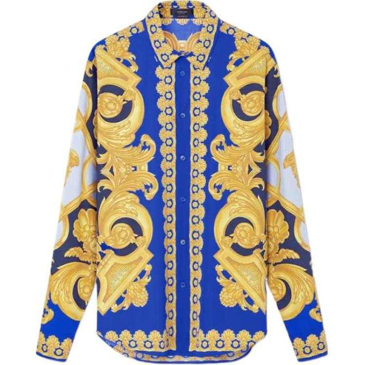 VERSACE 【Previous Season】graphic-print long-sleeve shirt