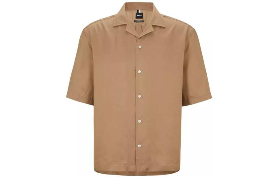 HUGO BOSS SS23 Shirt Men's Brown