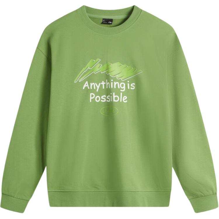 Li-Ning Li Ning Sports Fashion Collection Sweatshirt Unisex Forest Green