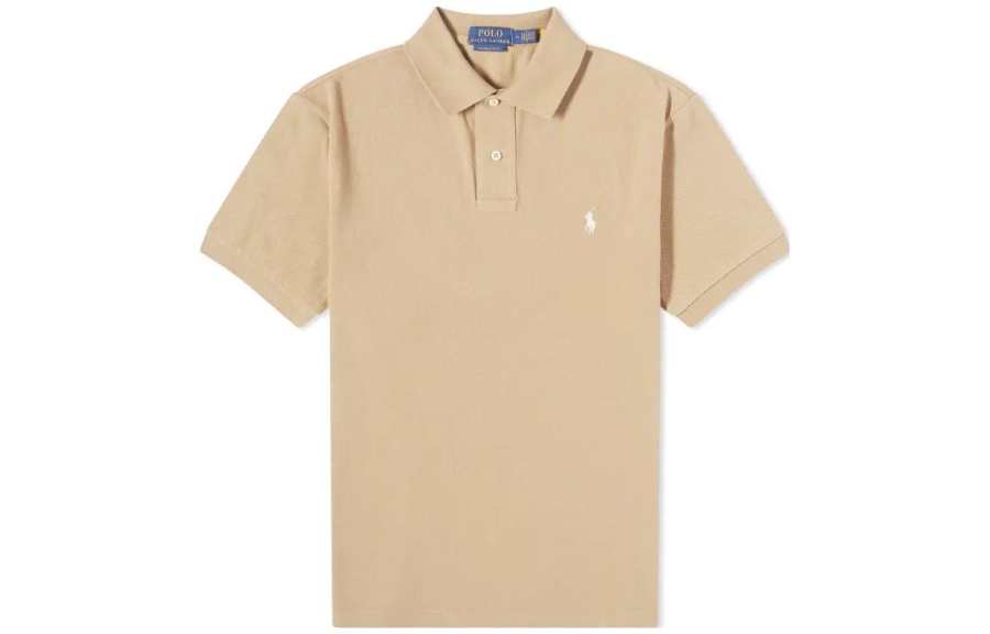 Polo Ralph Lauren Polo Shirt Custom Slim Fit Men's Coffee Brown