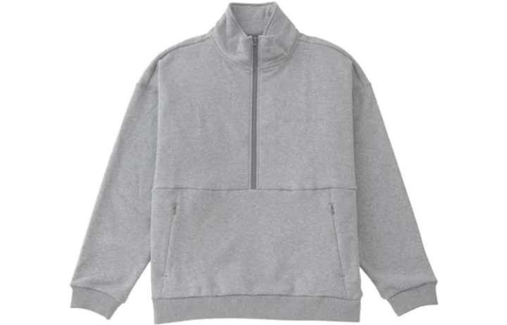 New Balance New Balance Sweatshirts Men's Gray Stand Collar Moderate Regular