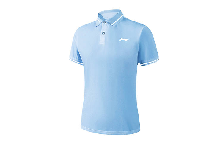 Li-Ning Li Ning Polo Shirt Men's Tranquil Blue Color