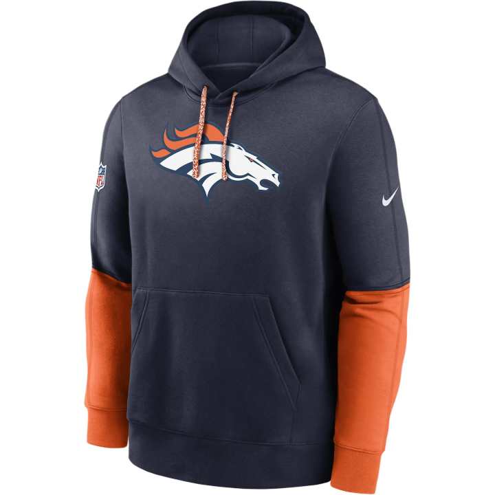 Nike Nike Denver Broncos Sideline Team Issue Club Men's Nike Nfl Pullover Hoodie