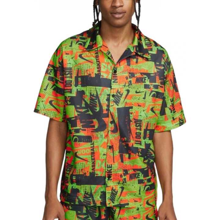 Nike Nike Shirts Men's Green Cuban Collar Moderate Other