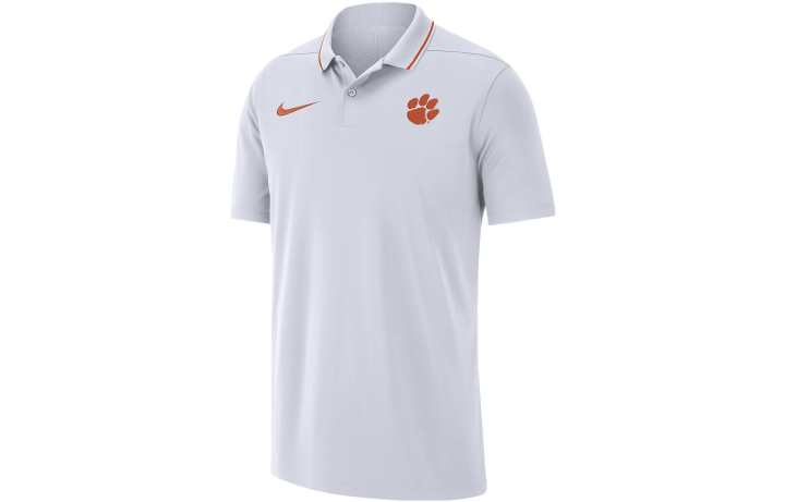 Nike Nike Polo Shirts Men's White Polo Collar Moderate Straight Fit