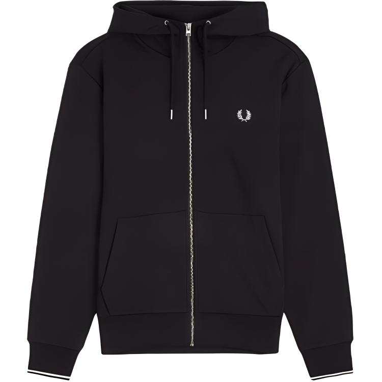 FRED PERRY Fred Perry embroidered-logo zip-up jacket