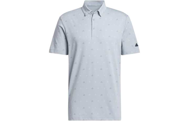 Adidas Adidas Go to Mini Crest Print Polo Shirt Polo Shirt Men's Light Gray
