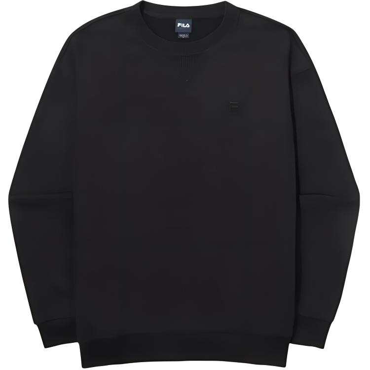 FILA Sweatshirts Men's Black Crew Neck Moderate Regular