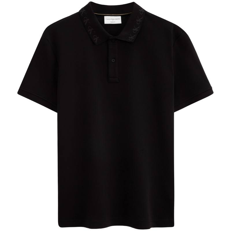 CALVIN KLEIN Polo Shirt Men's Space Black