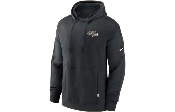 Nike Nike x NFL Collaboration Baltimore Ravens Layered Logo Statement Sweatshirt Men's Black