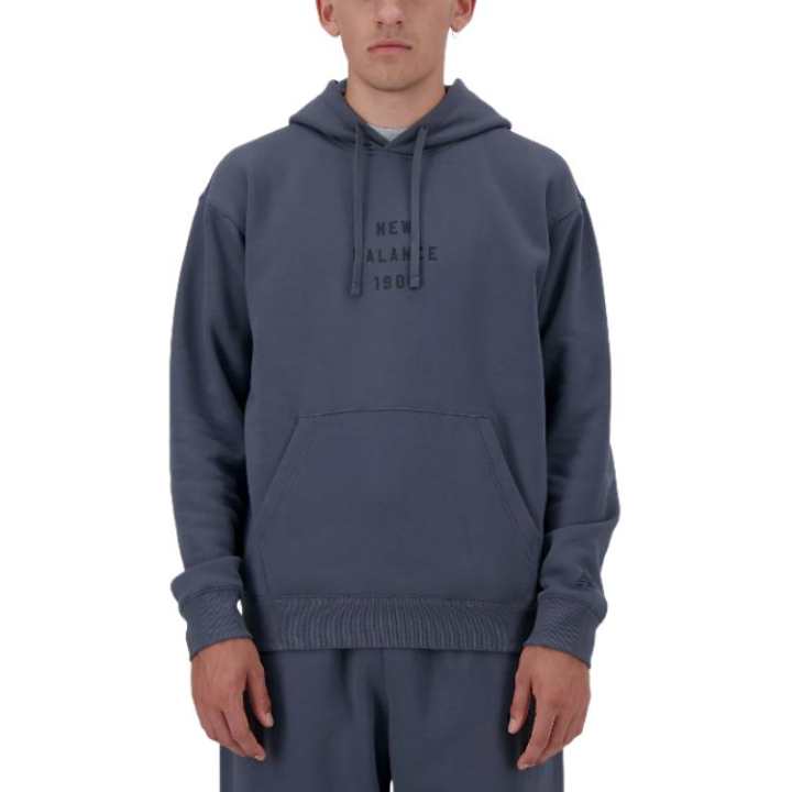 New Balance New Balance Iconic Collegiate Graphic Hoodie Sweatshirt Men's Blue