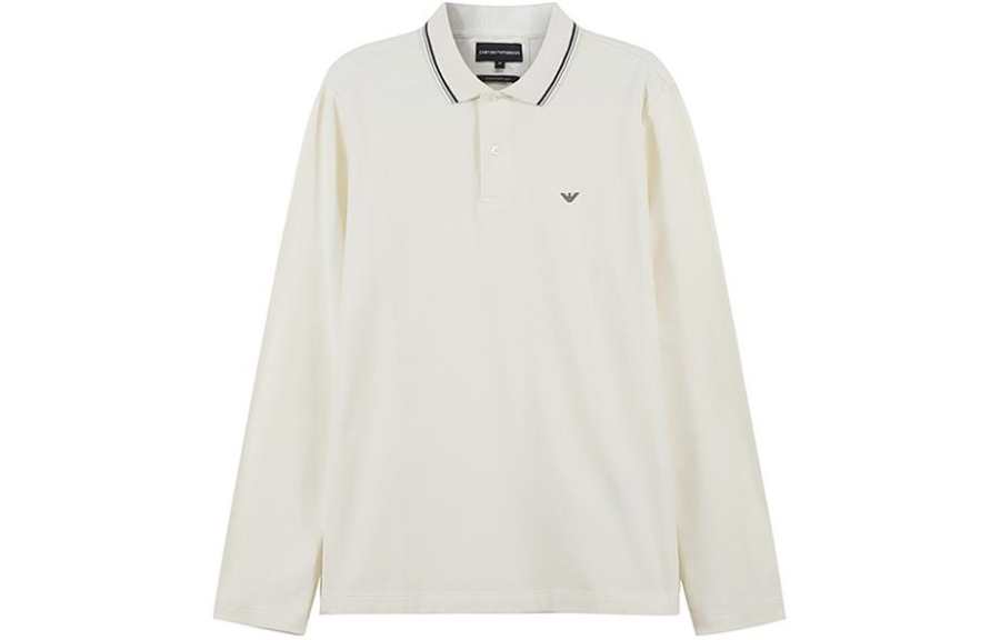 EMPORIO ARMANI FW23 Polo Shirt Unisex Vanilla White