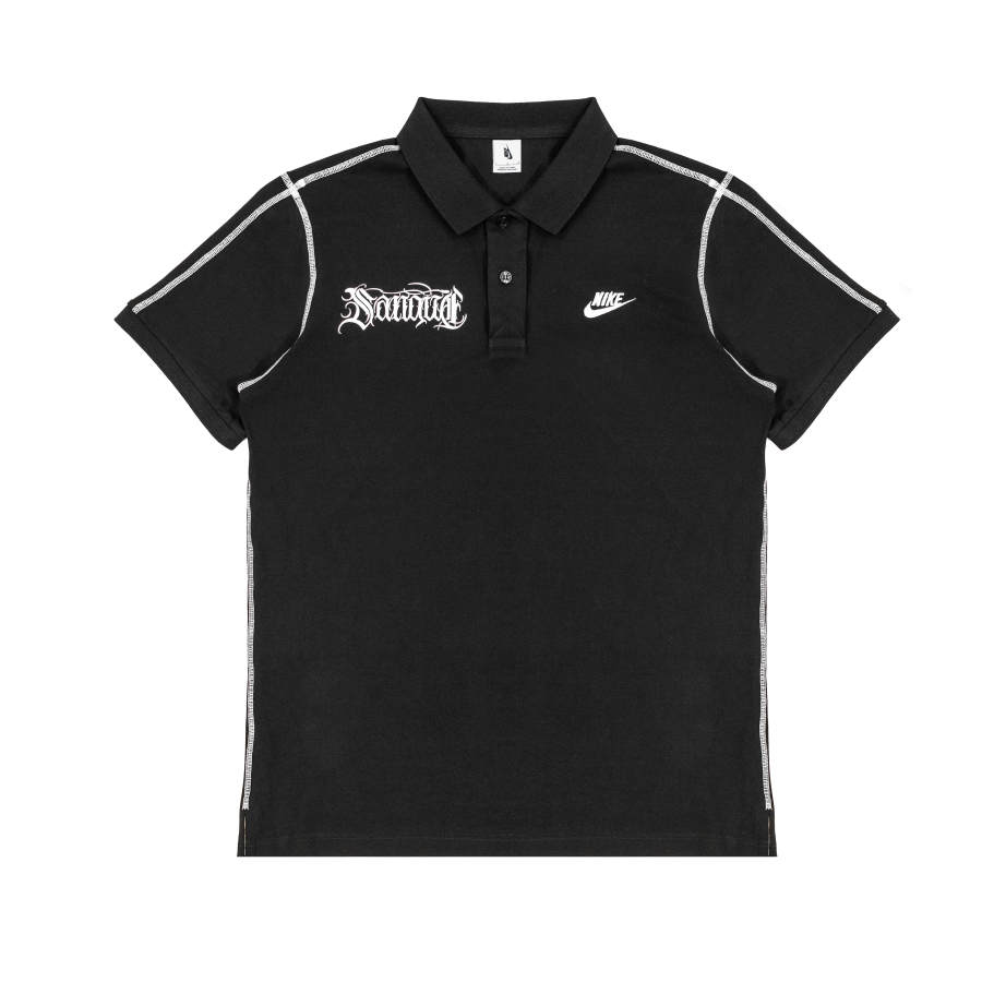Nike Nike Polo Shirts Unisex Black Polo Collar Moderate Straight Fit