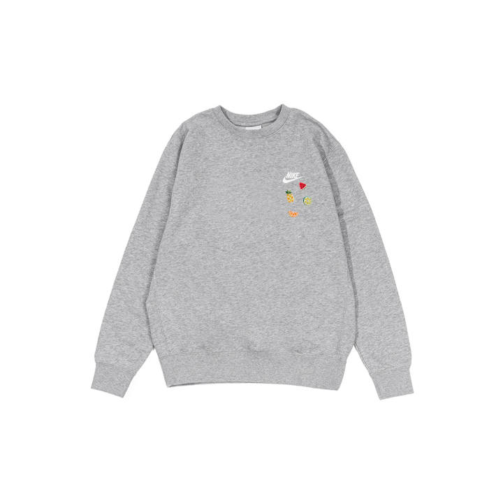 Nike Nike Sweatshirts Men's Gray Crew Neck Moderate Regular