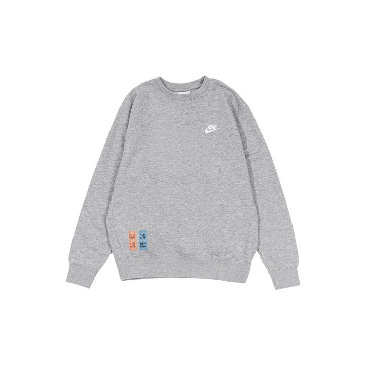 Nike Nike Sweatshirts Men's Gray Crew Neck Moderate Regular