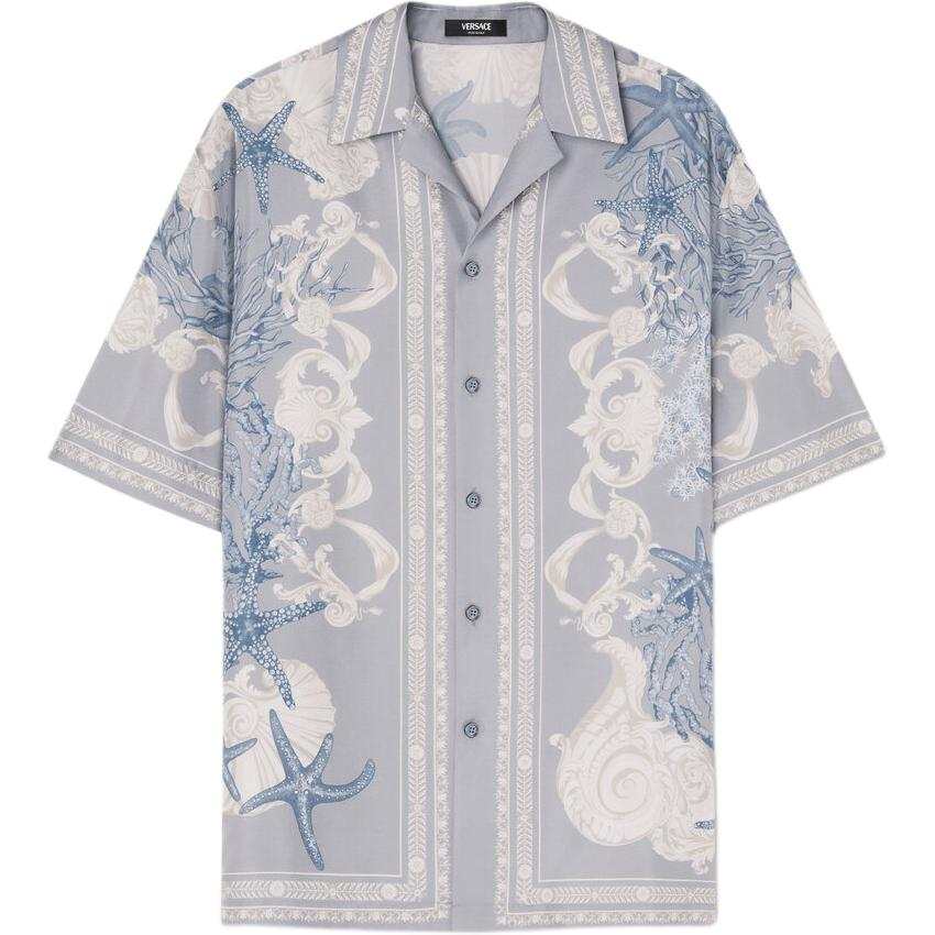 VERSACE VERSACE Barocco Sea Printed Short Sleeved Shirt