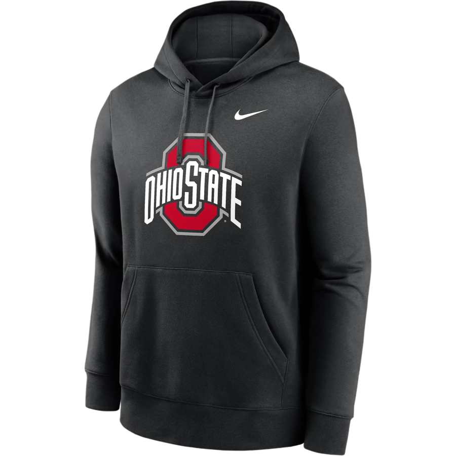 Nike Nike Ohio State Buckeyes Primetime Evergreen Club Primary Logo Men's Nike College Pullover Hoodie