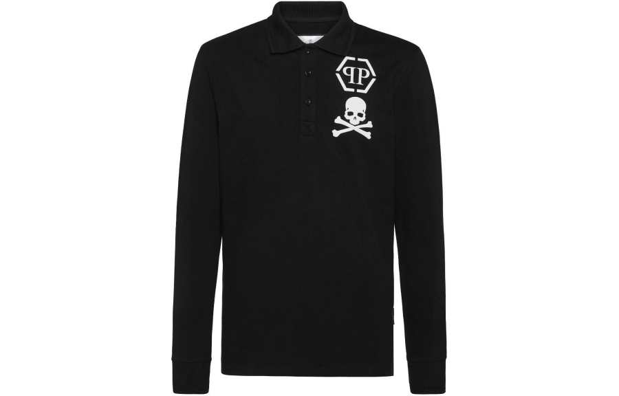 PHILIPP PLEIN 【Best of: Promotions】skull-print cotton polo shirt