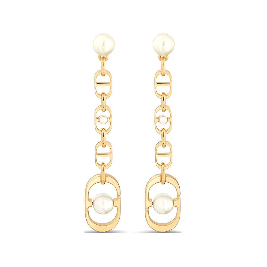 DIOR Metal Earrings Women's Gold