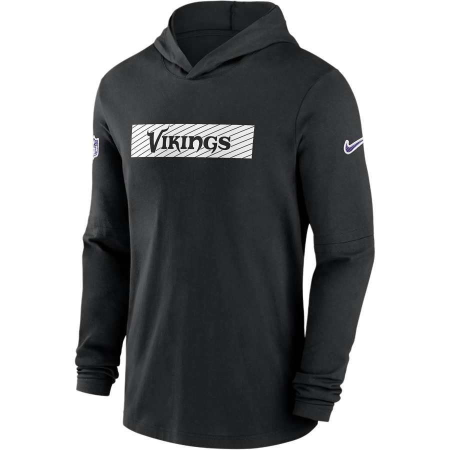 Nike Nike Minnesota Vikings Sideline Men's Nike Dri FIT Nfl Long Sleeve Hooded Top