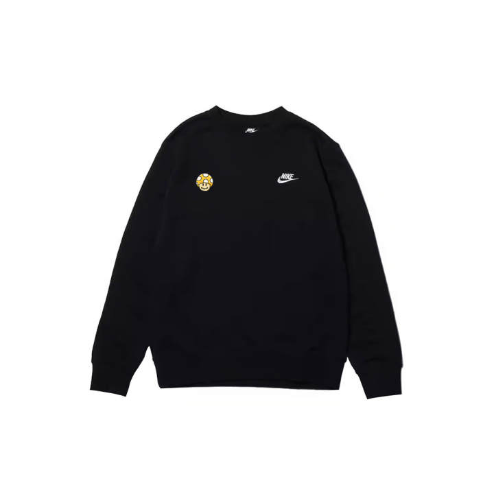 Nike Nike Sweatshirts Men's Black Crew Neck Moderate Regular