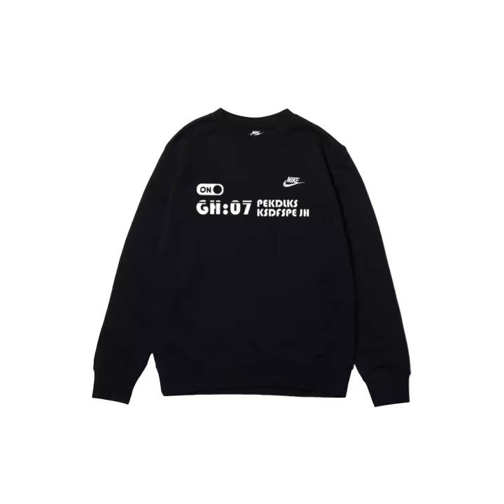 Nike Nike Sweatshirts Unisex Black Crew Neck Moderate Regular