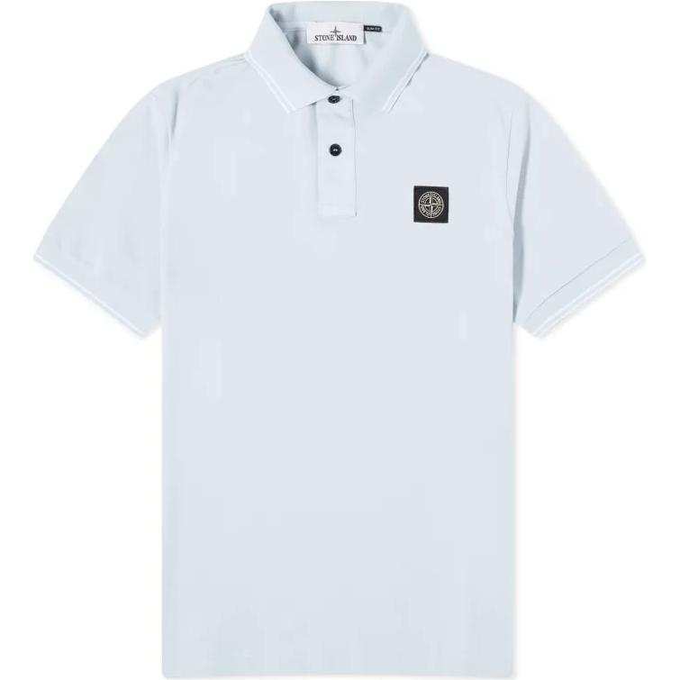 STONE ISLAND Logo Patch Short-Sleeved Polo Shirt