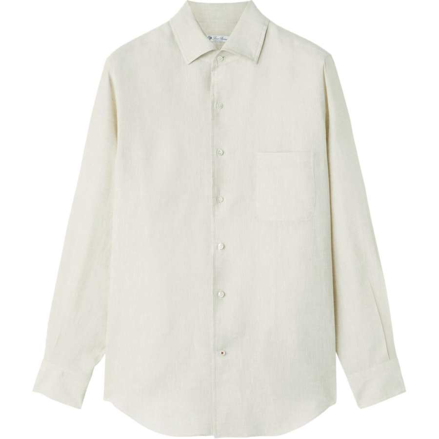 Loro Piana Shirts Men's Ecru Moderate