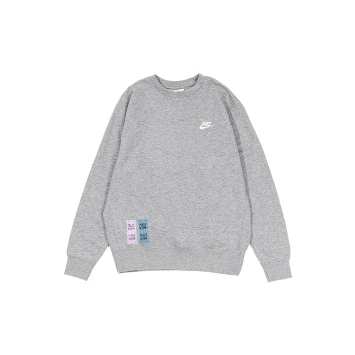 Nike Nike Sweatshirts Men's Gray Crew Neck Moderate Regular