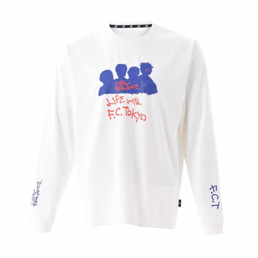 New Balance New Balance New Balance Paralym Art 9BOX LONGSLEEVE TEE Sweatshirt Unisex White