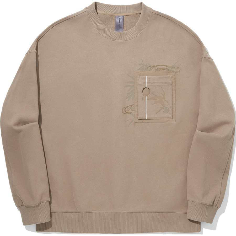Li-Ning Li Ning x CHENGLONG,LIANMINGKUAN Sweatshirt Men's Reindeer Brown