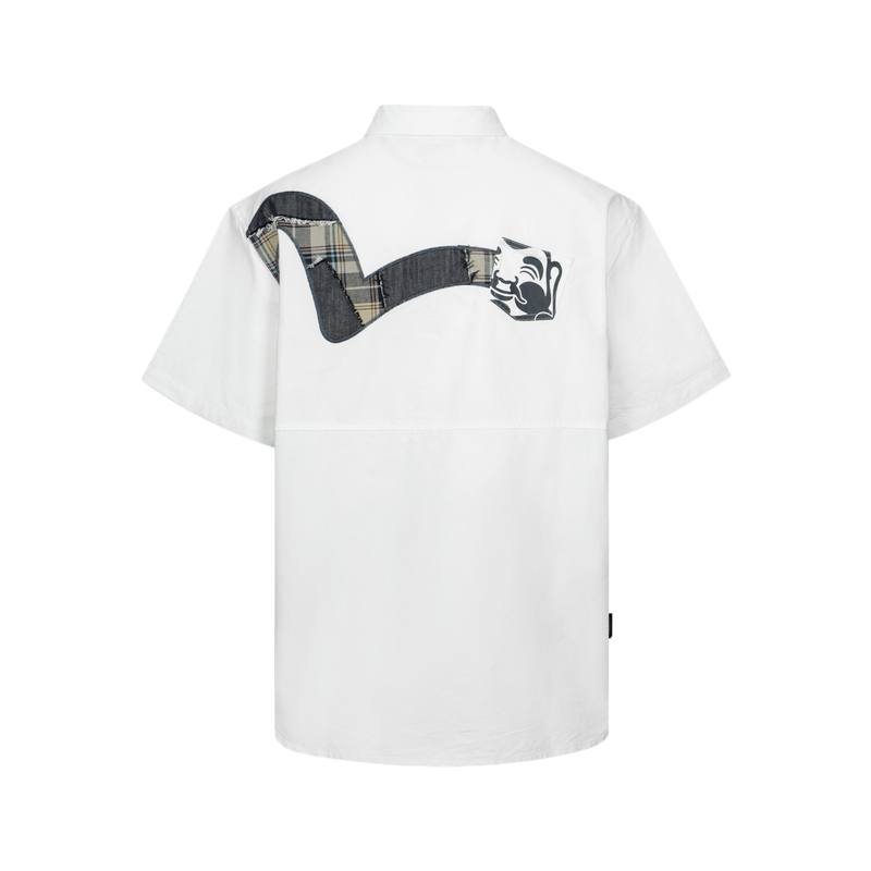EVISU EVISU Shirts Men's White Lapel Moderate Other