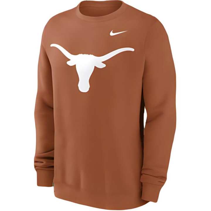 Nike Nike College Texas Longhorns Primetime Evergreen Sweatshirt Men's Burnt Orange