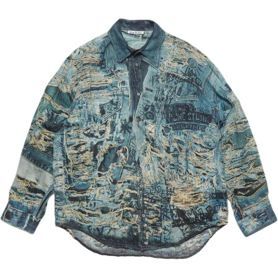 Acne Studios Acne Studios Logo Detailed Button Up Shirt