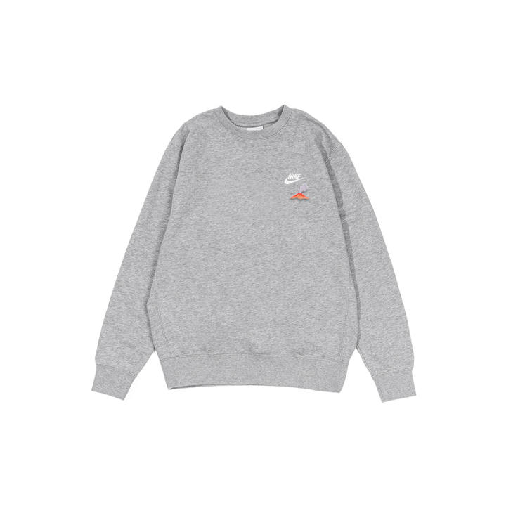 Nike Nike Sweatshirts Men's Gray Crew Neck Moderate Regular