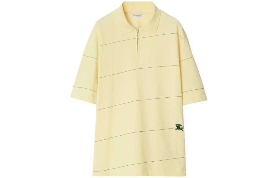Burberry logo-embroidered cotton polo shirt