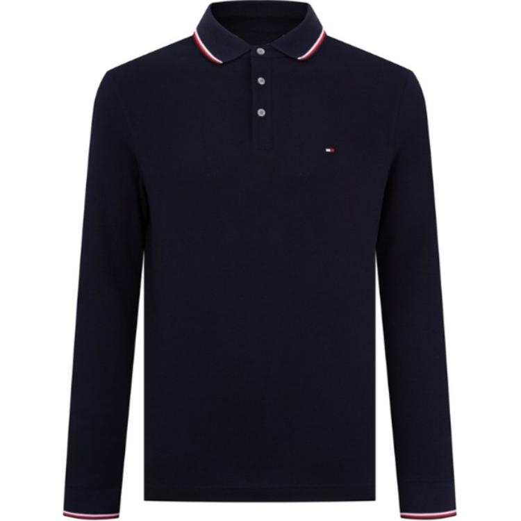 Tommy Hilfiger FW23 Polo Shirt Men's Black