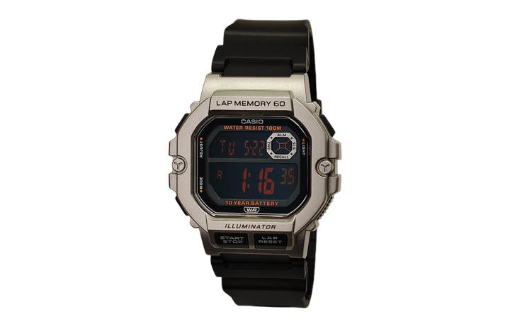 CASIO CASIO Custom Collection Quartz Movement Resin Strap Watch Men's Watches Black Dial
