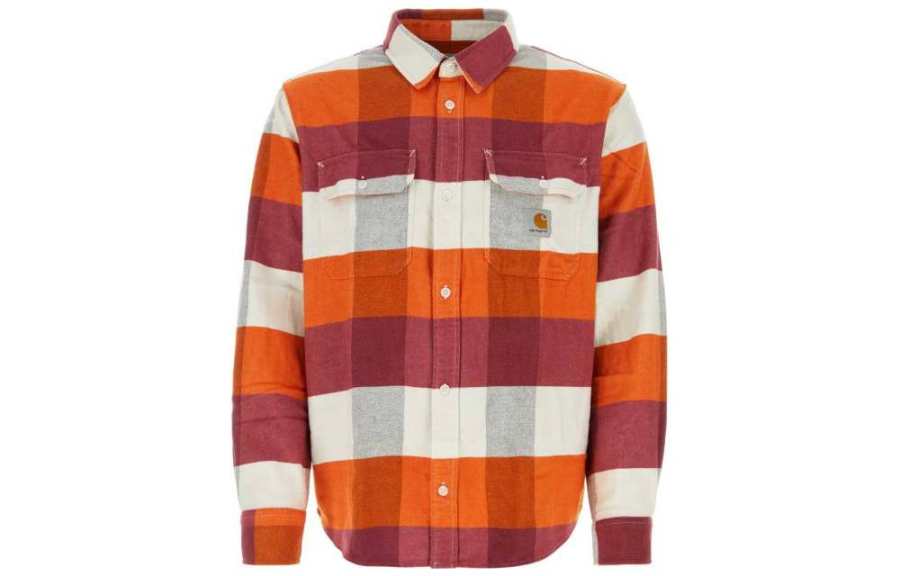 Carhartt WIP Logo Patch Striped Shirt