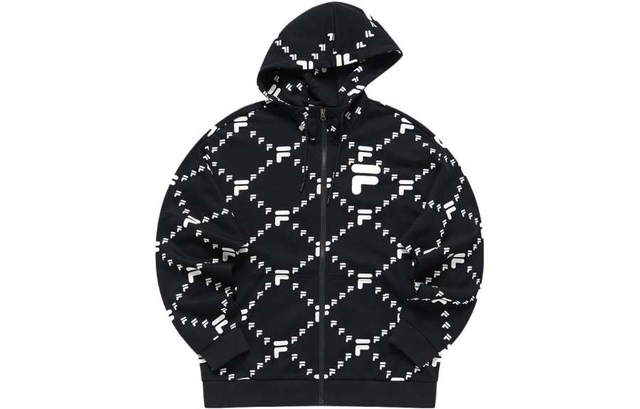 FILA FUSION QR Hoodie Unisex Pitch Black