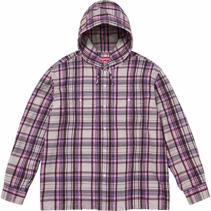 Supreme Supreme Printed Hooded Flannel Shirt