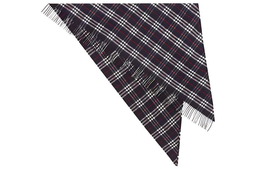 Burberry Knit Scarves Unisex Black/White