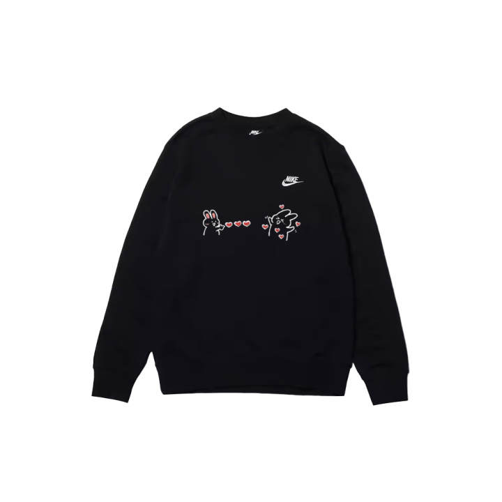 Nike Nike Sweatshirts Unisex Black Crew Neck Moderate Regular