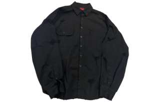 Undermycar Shirts Unisex Black Red Pointed Collar Moderate Shirt