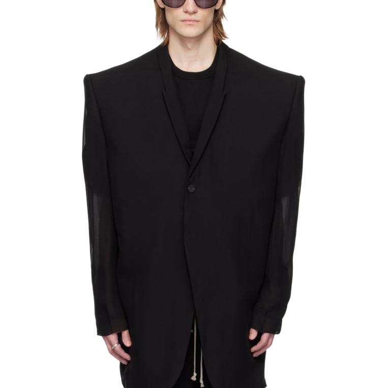 RICK OWENS RICK OWENS/RO Business Suit Coat Men's Black