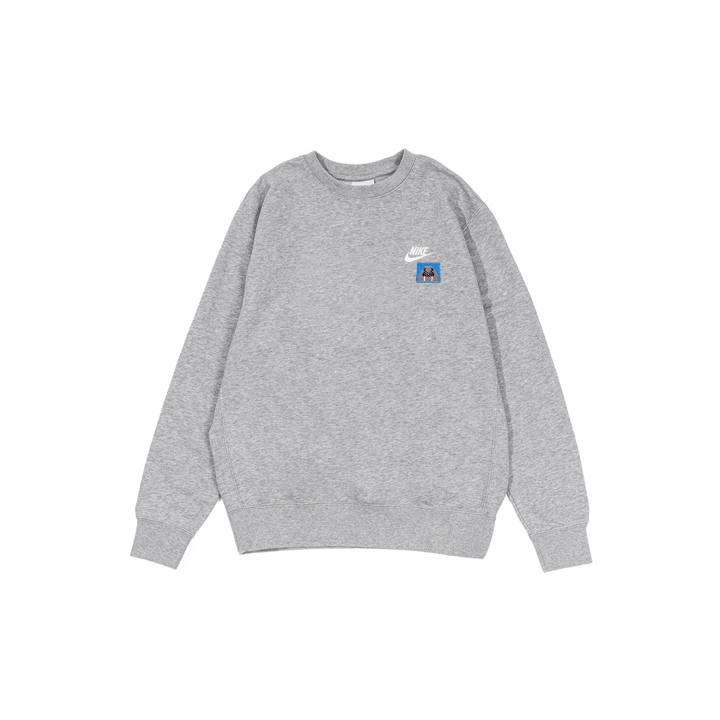 Nike Nike Sweatshirts Men's Gray Crew Neck Moderate Regular