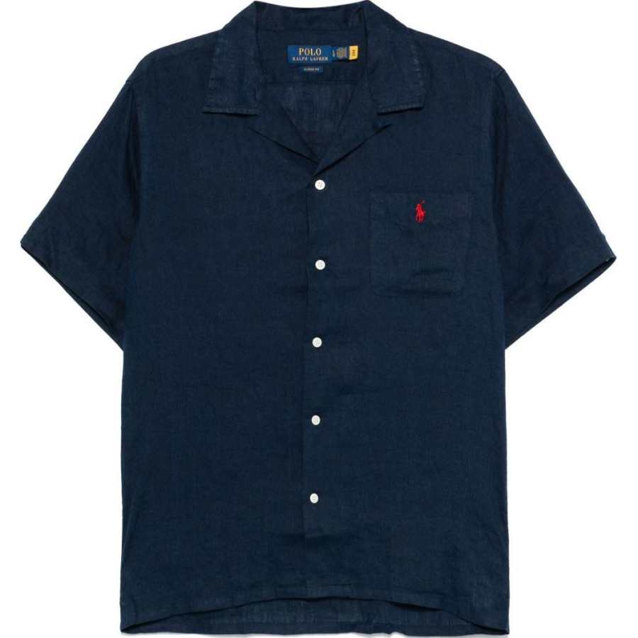 Polo Ralph Lauren SS25 Shirt Classic Version Men's Marine Blue