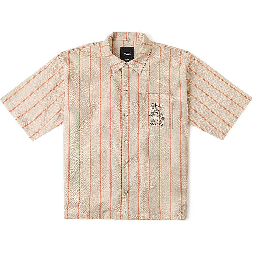 Vans Vans Stripe Shirt Unisex Orange Stripes