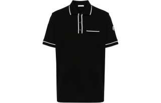 Moncler SS24 Polo Shirt Men's Black